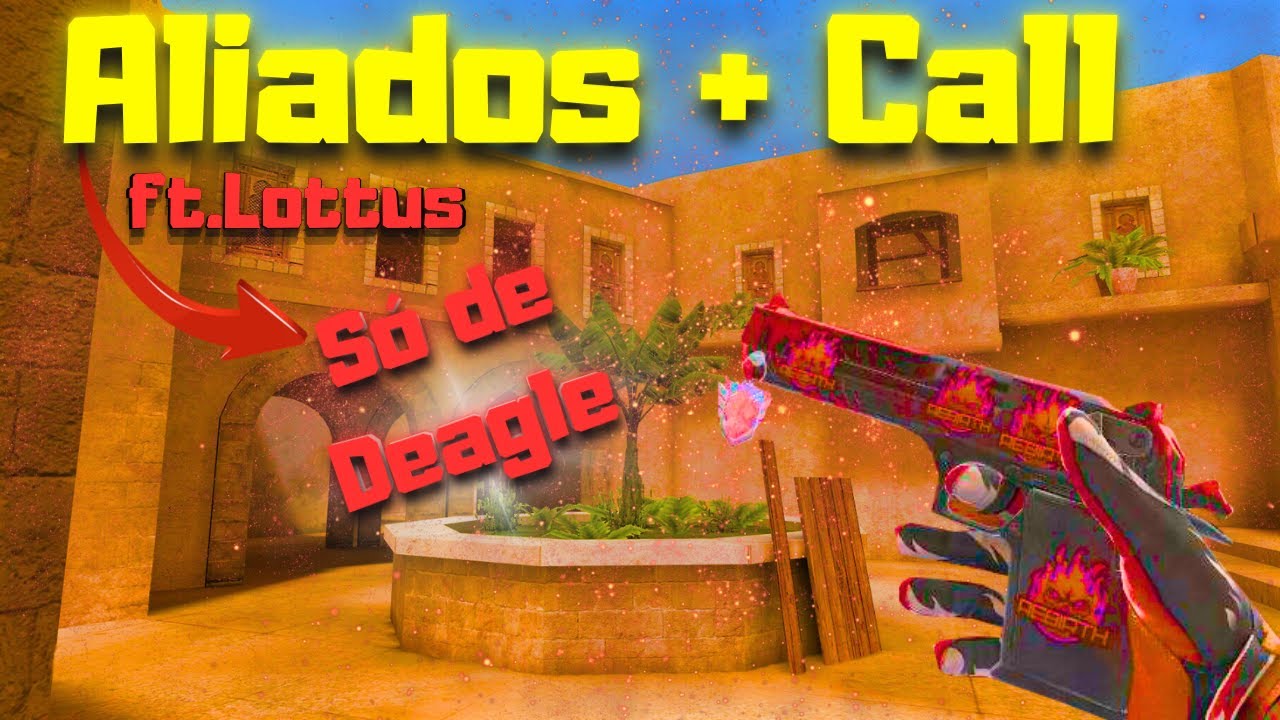 STANDOFF 2 ALIADOS  - Jogando ALIADOS só de DEAGLE (SERÁ QUE GANHAMOS?) Ft.Lottus