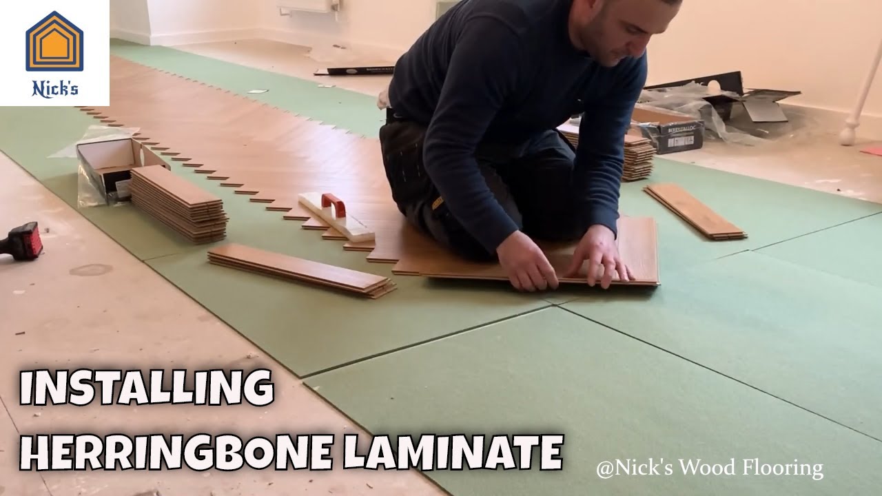 Herringbone Laminate Floor Installation