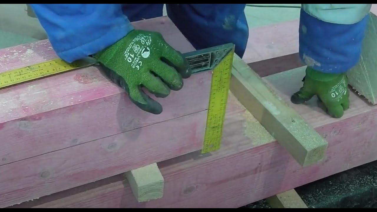 Торцовка бруса 200х200 под 90*   Как и чем?  Просто и точно!