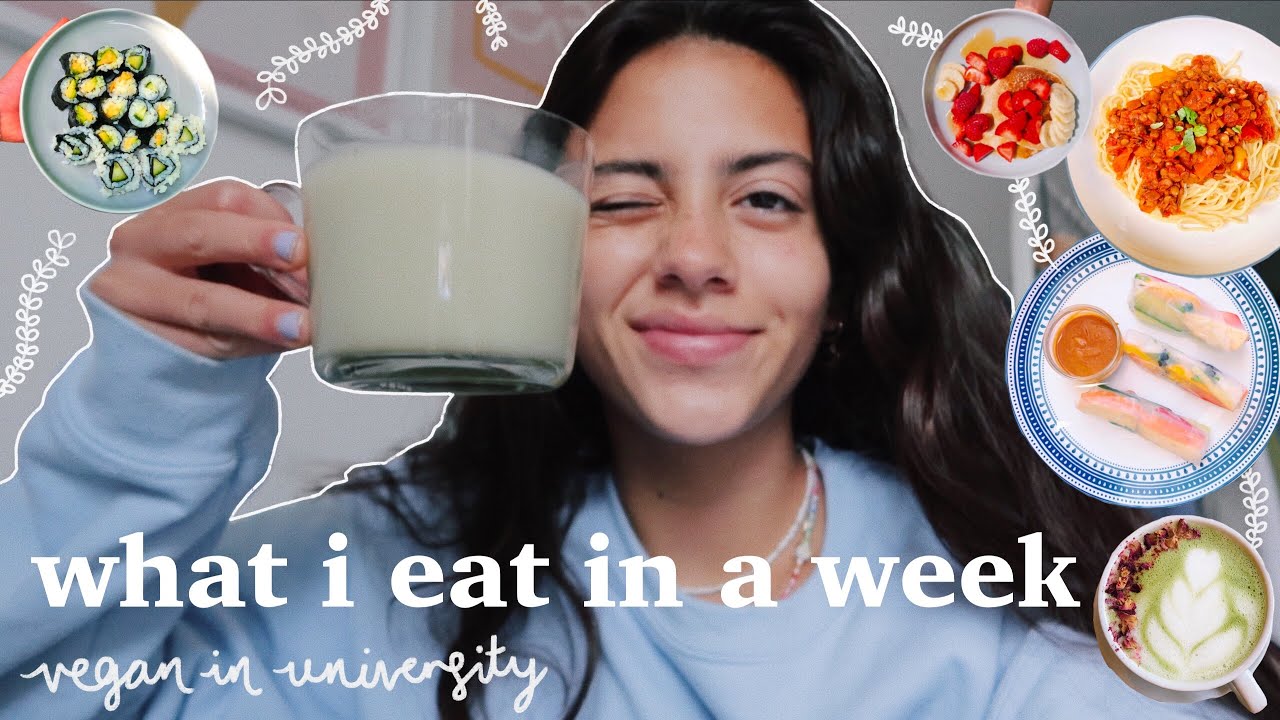 что я ем за неделю в университете 🍜 веганское и полезное питание!!