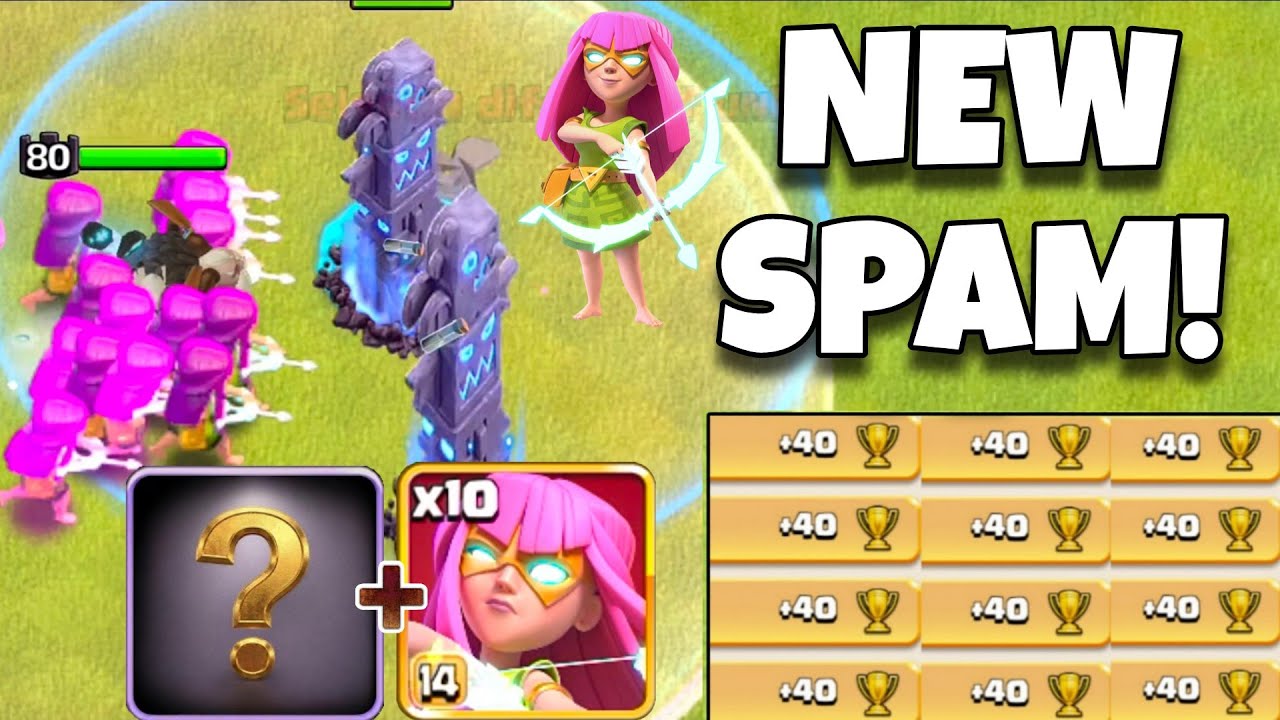 NO SKILL NEEDED! Super Archer SPAM is BROKEN in Legend League🔥New th18 attack strategy in coc