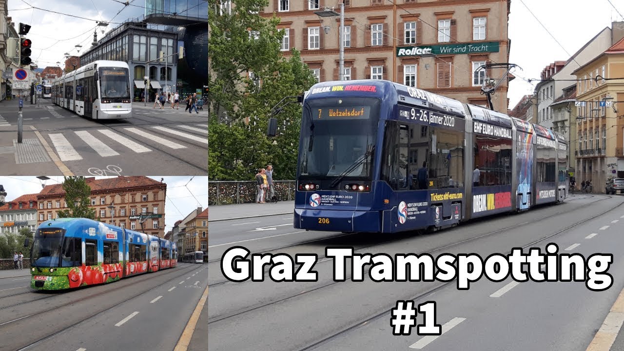 Graz Tramspotting #1 | Erzherzog Johann Br&uuml;cke | Stra&szlig;enbahnen in Graz