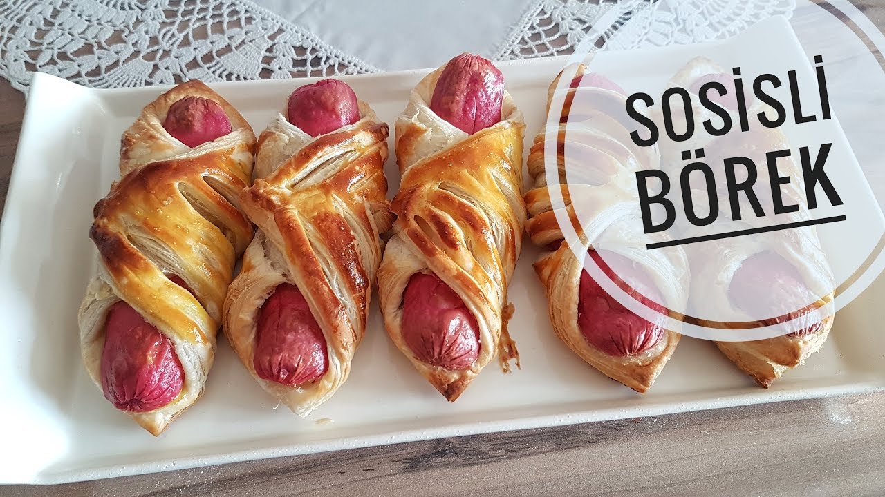 Sosisli Milf&ouml;y B&ouml;rek Tarifi ( Kundak B&ouml;rek ) l Yemek Tarifleri