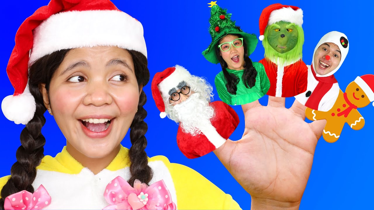 Christmas Finger Family Nursery Rhyme Song for Kids