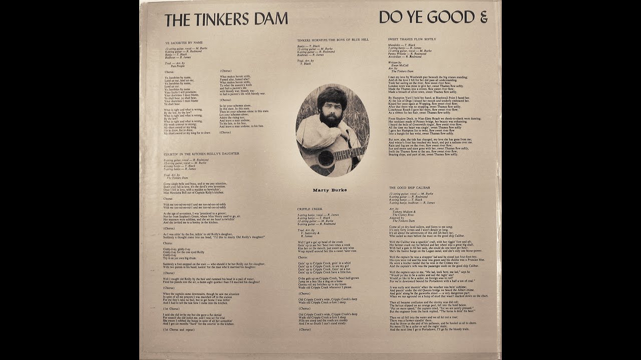Courtin' in the Kitchen / Reilly's Daughter - Tinkers Dam