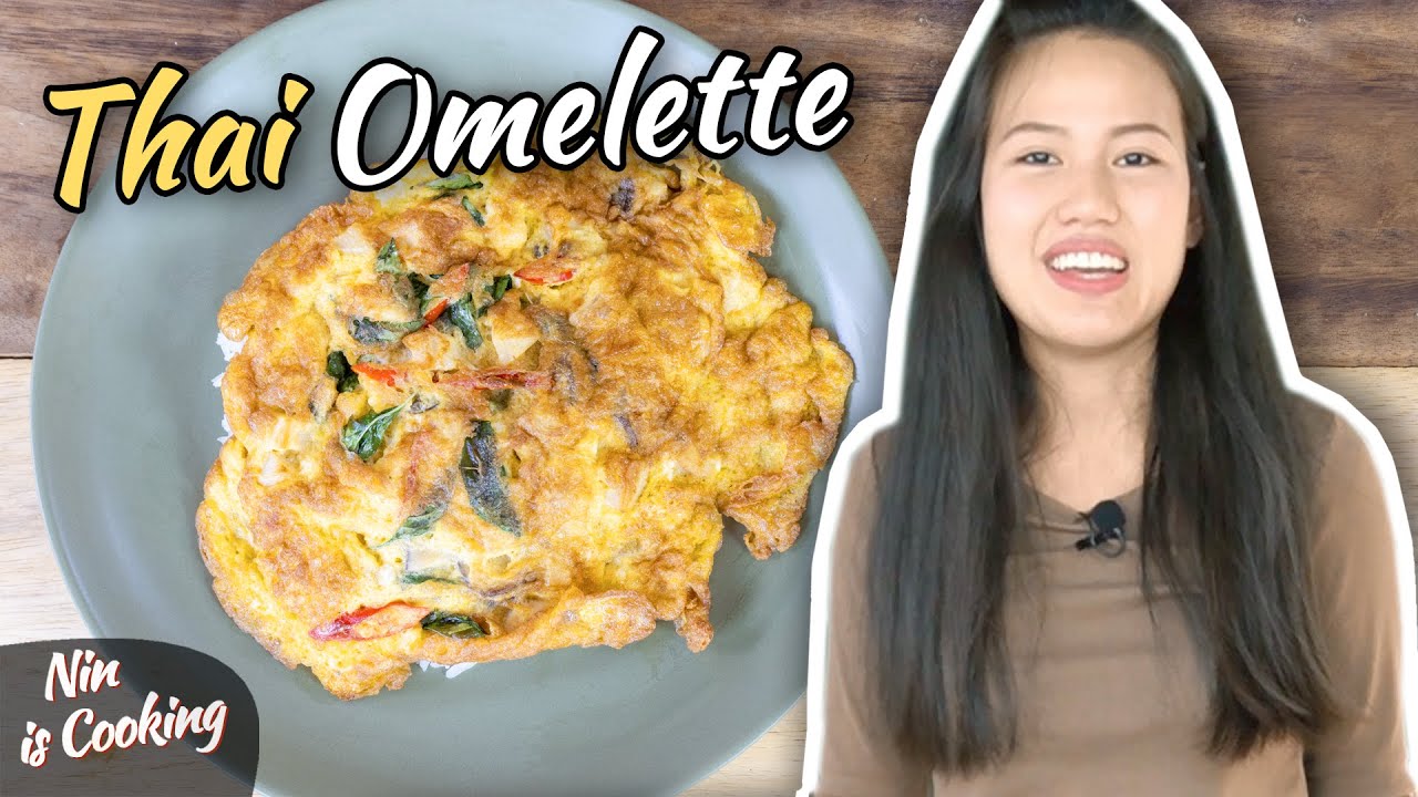 Kai Jeow -  EasyThai Omelette Recipe (very Fluffy) - ไข่เจียว - Thai Recipes