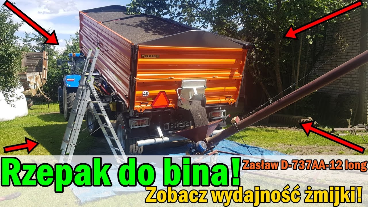 Rozładunek rzepaku do bina! | Zobacz wydajność tej żmijki | Polepszenie warunków pracy! | Żniwa 2020