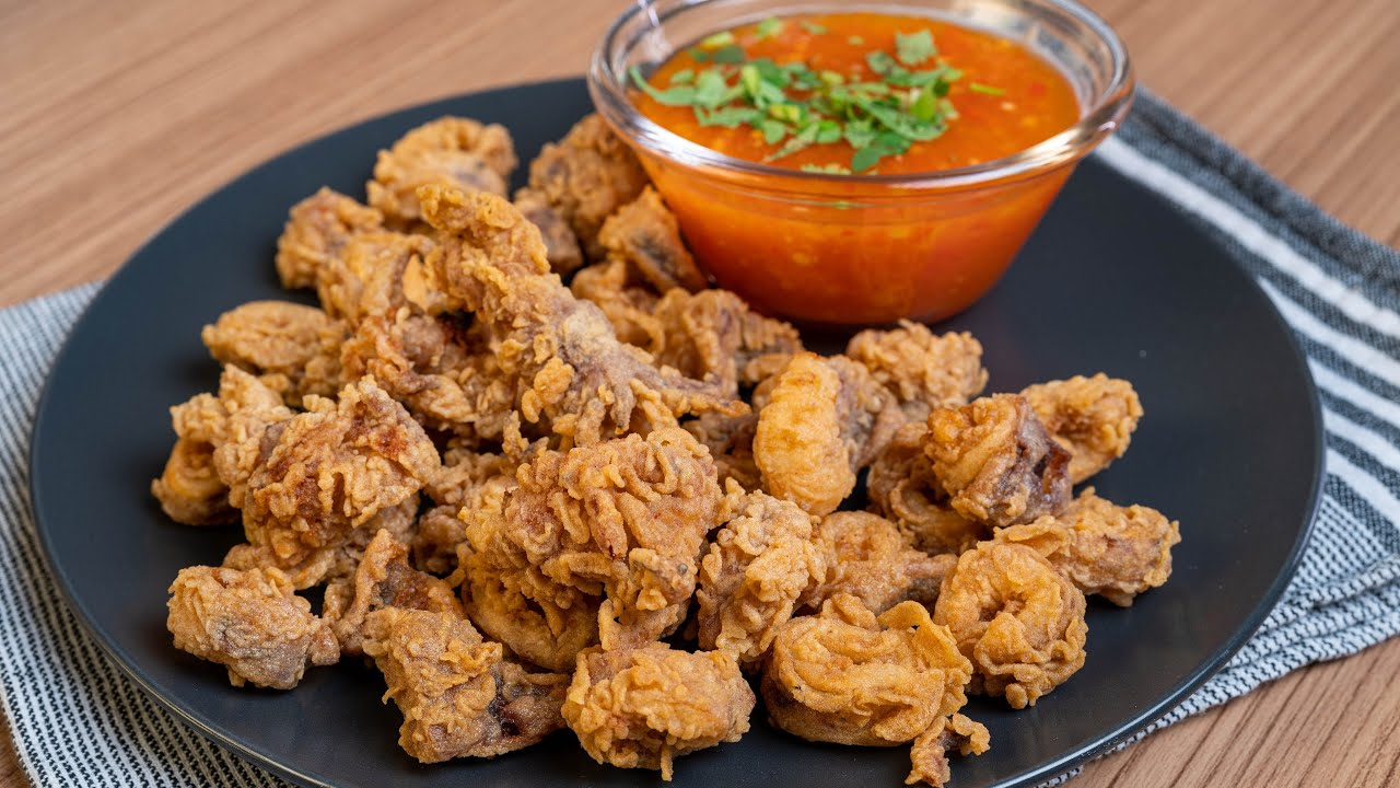 Sotong Goreng Tepung Rangup anti-meletup, anti-tanggal dan homemade Sos cicah ala Thai