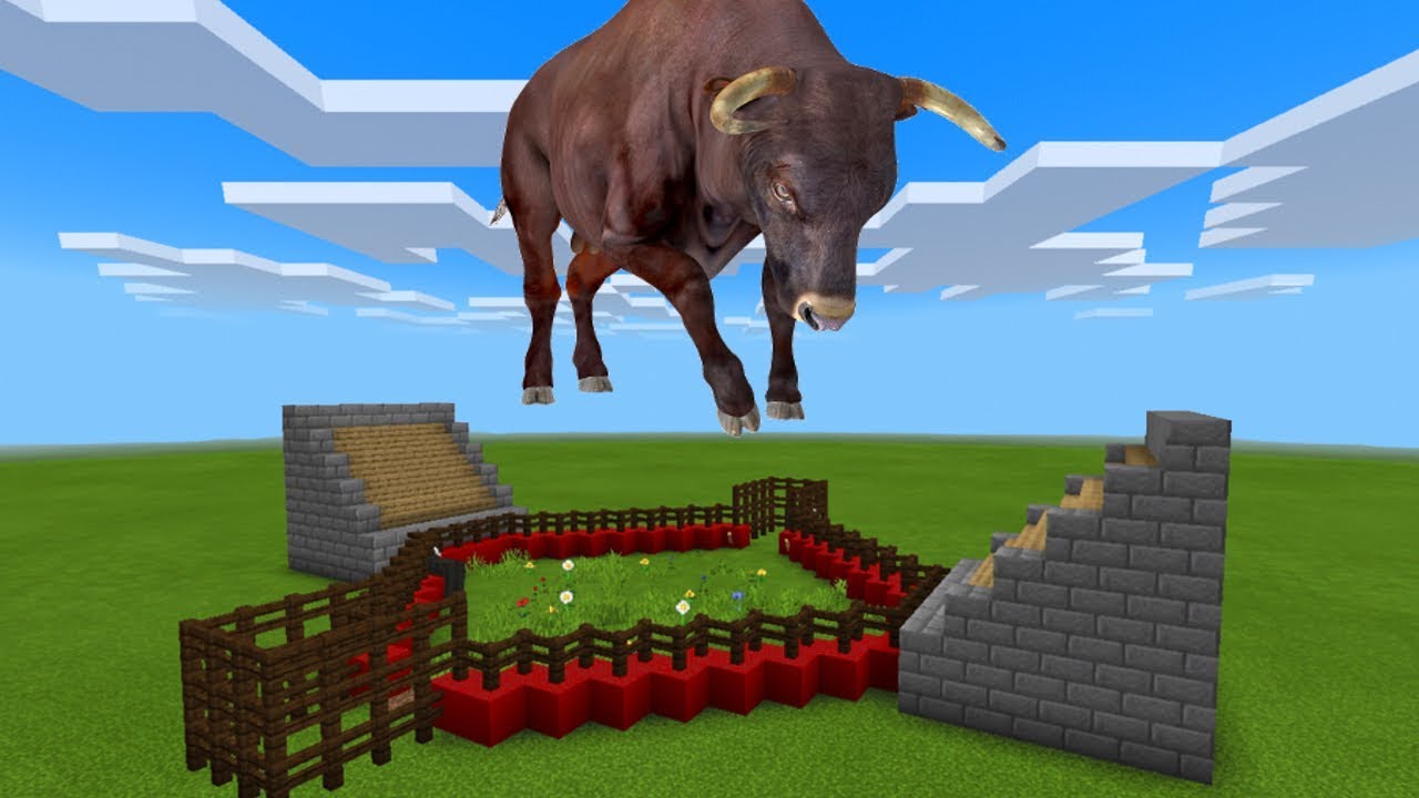 MCPE: How To Make a Bull Farm