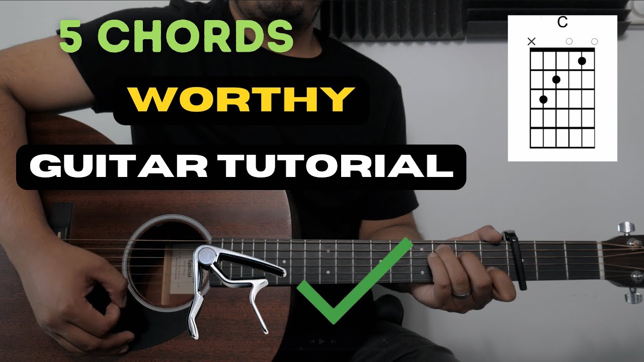 Worthy I Гитарный учебник (с каподастром) I Elevation Worship