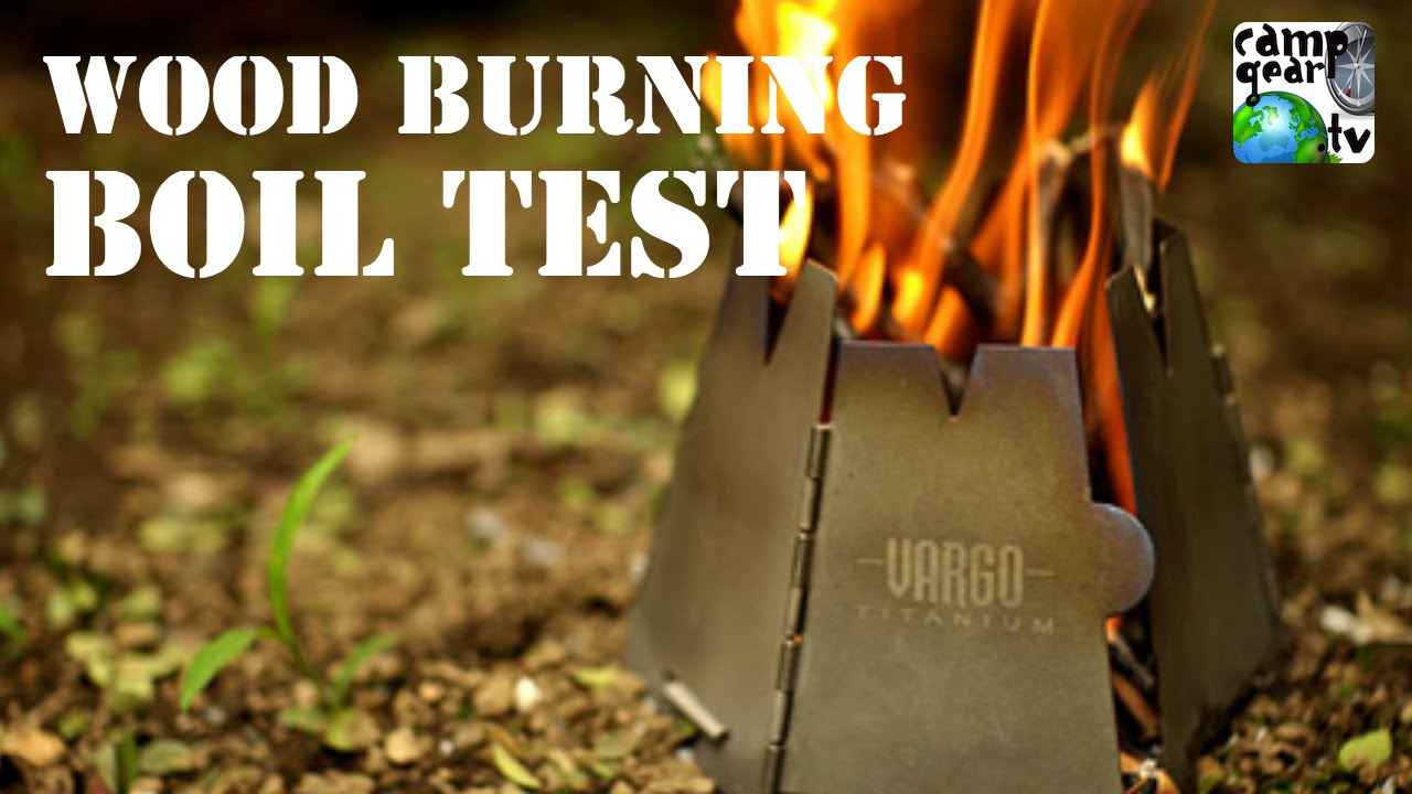 Vargo Titanium Hexagon Wood Stove burn and boil test