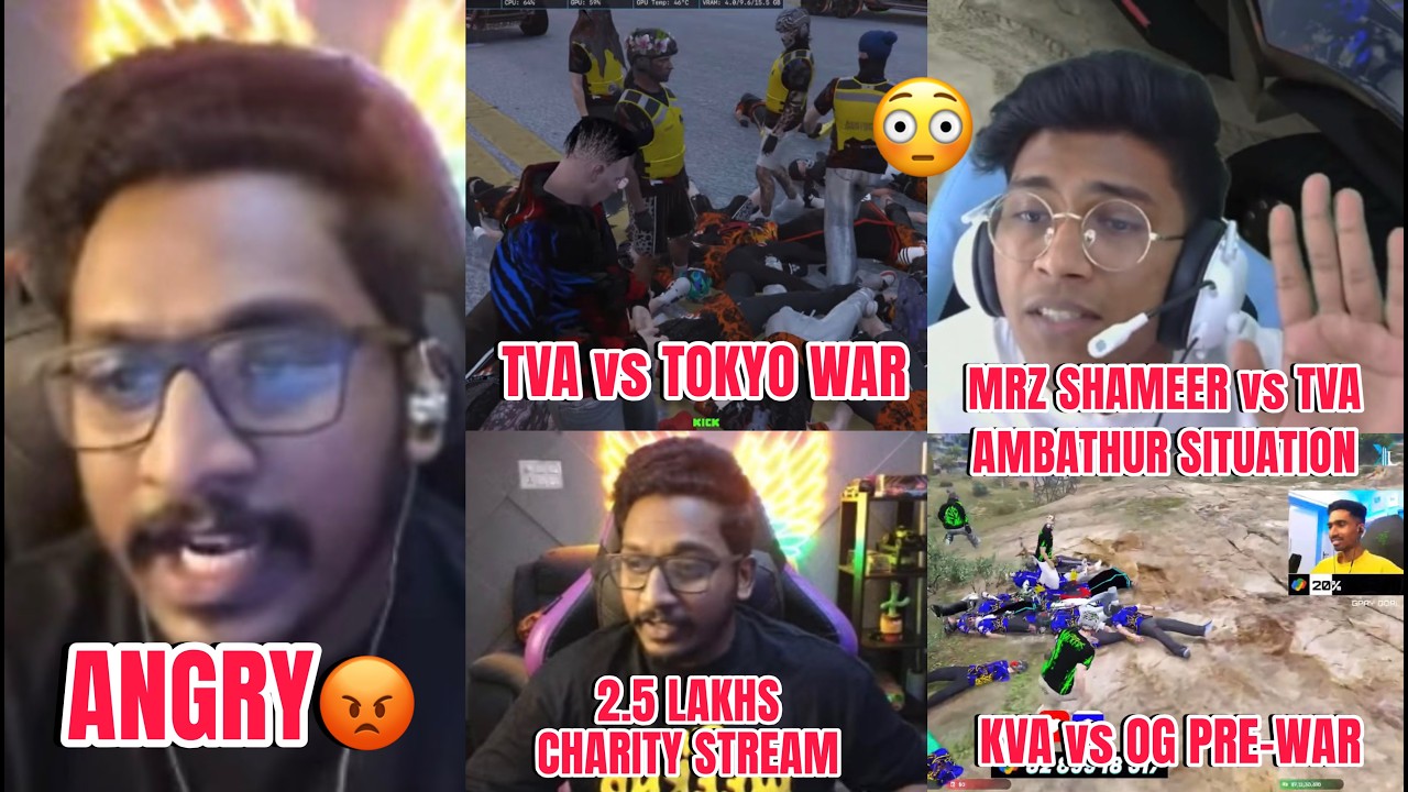 Eagle Angry😡 TVA vs Tokyo War🔥| Mrz Shameer vs TVA Ambathur issue😱| KVA vs OG Pre-War | Gamers Talks