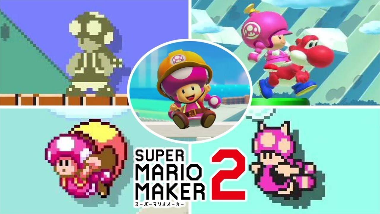 スーパーマリオメーカー2【switch】キノピコ全パワーアップアイテムまとめ マリメ2 ニンテンドースイッチ