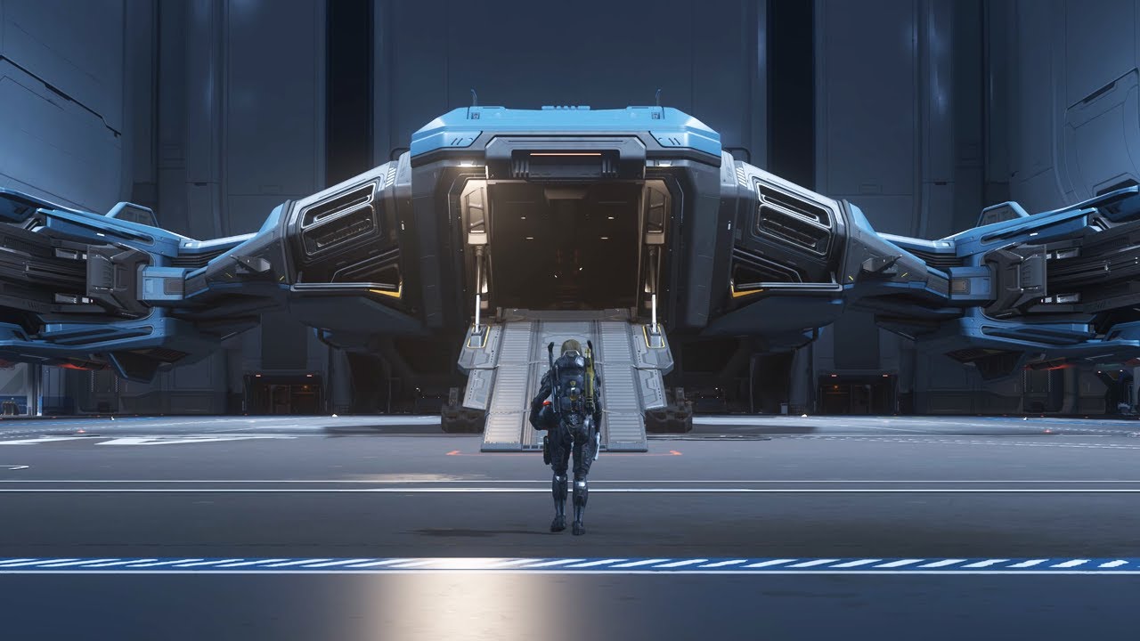 Star Citizen | RSI Hermes Interior and Azrael Ruby Helmet