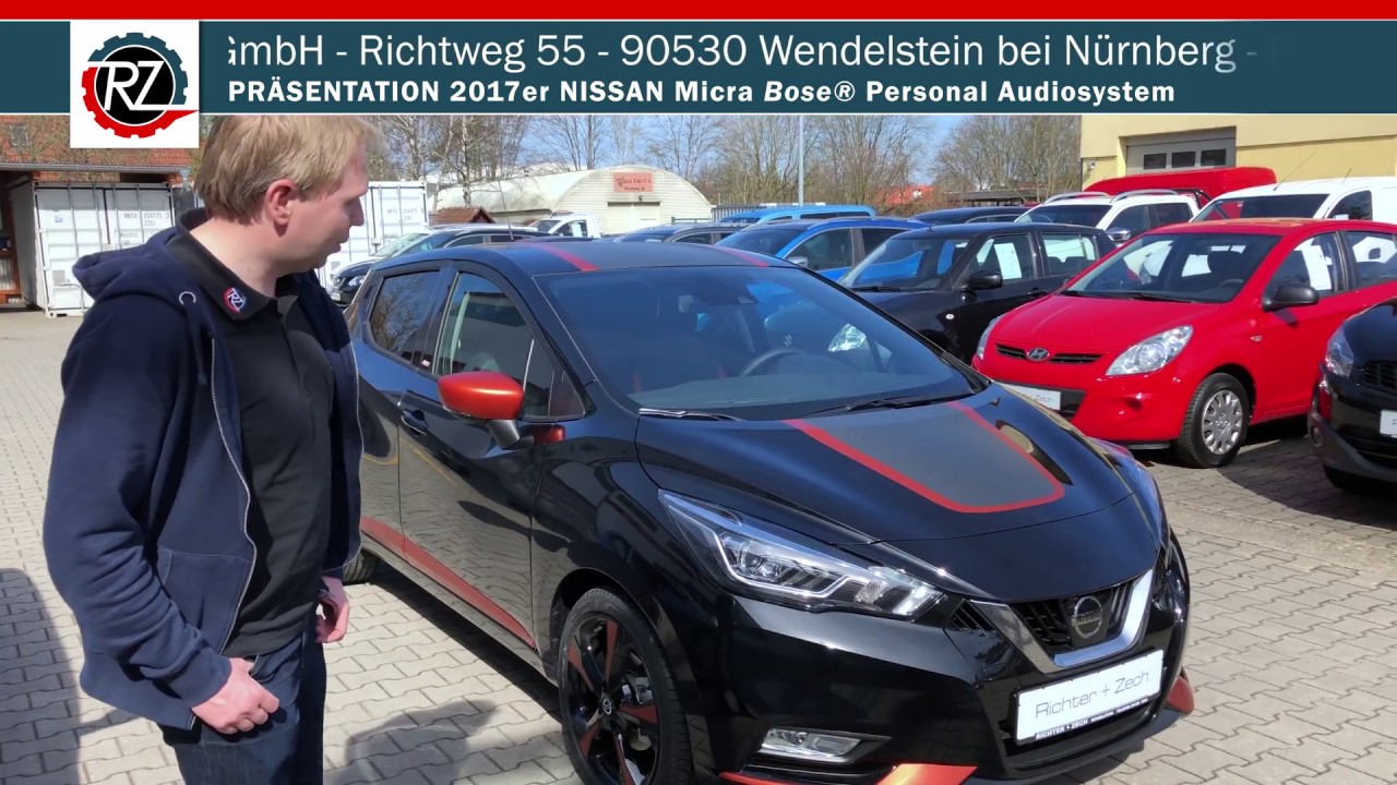 Präsentation 2017er NISSAN Micra mit BOSE Personal Audio System