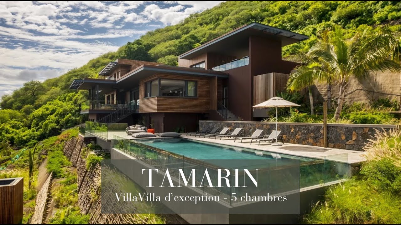 TAMARIN – Villa d’exception avec vue mer panoramique – 5 chambres