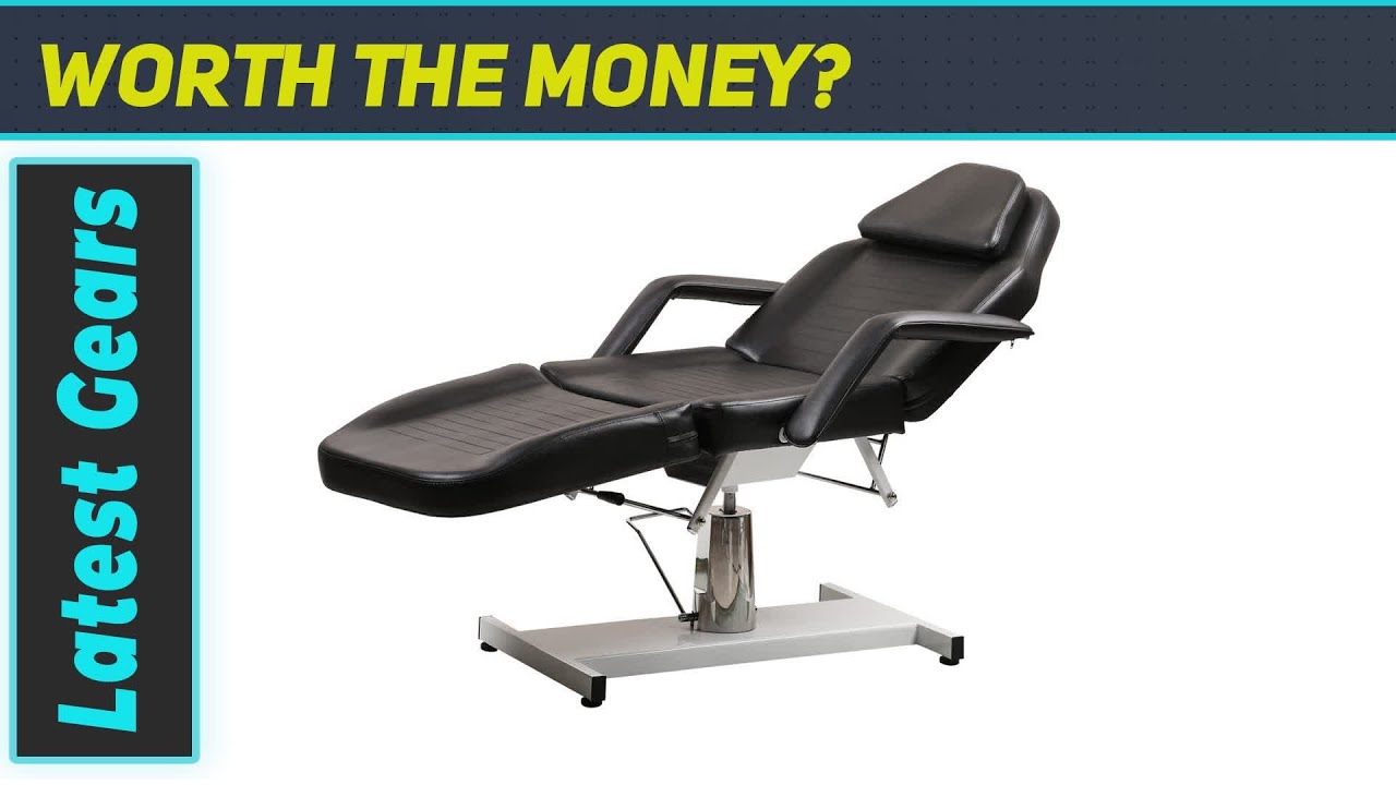 ColdBeauty Black Facial Massage Table Bed Chair - The Ultimate Salon Equipment!