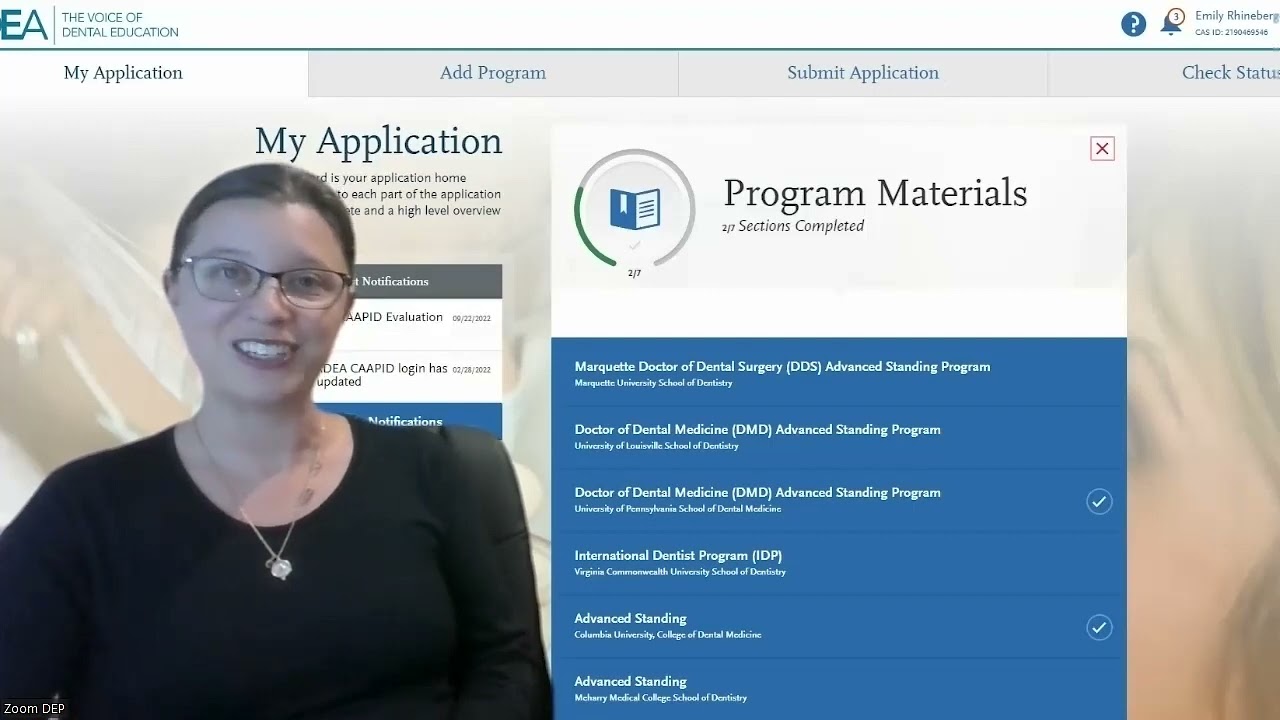 ADEA CAAPID Application Overview: Supporting Information & Program Materials