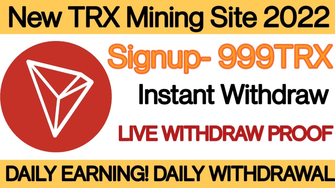 🤑 New TRX Mining Website 2022 | TRX New Site Today | TRX Mining Today |TRX Mining |Make Money Online