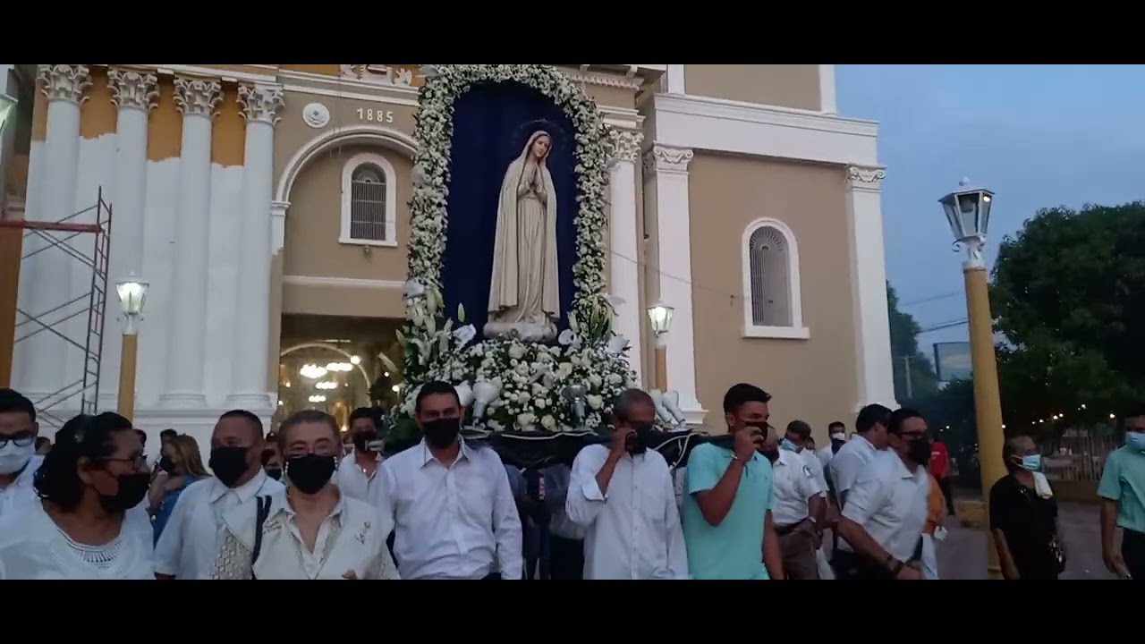 salida de nuestra señora de fatima templo santa ana chinandega 2022