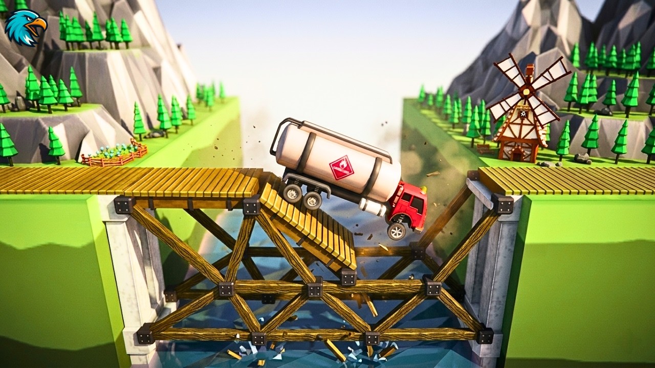 Weak Bridge vs Heavy Fuel Tanker! | Poly Bridge