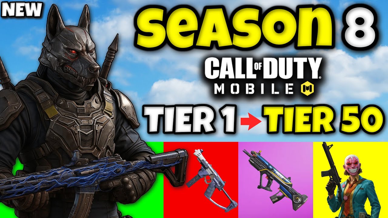 *НОВЫЙ* БОЕВОЙ ПРОПУСК 8 СЕЗОНА МАКСИМАЛЬНО УЛУЧШЕН В COD MOBILE 🤯