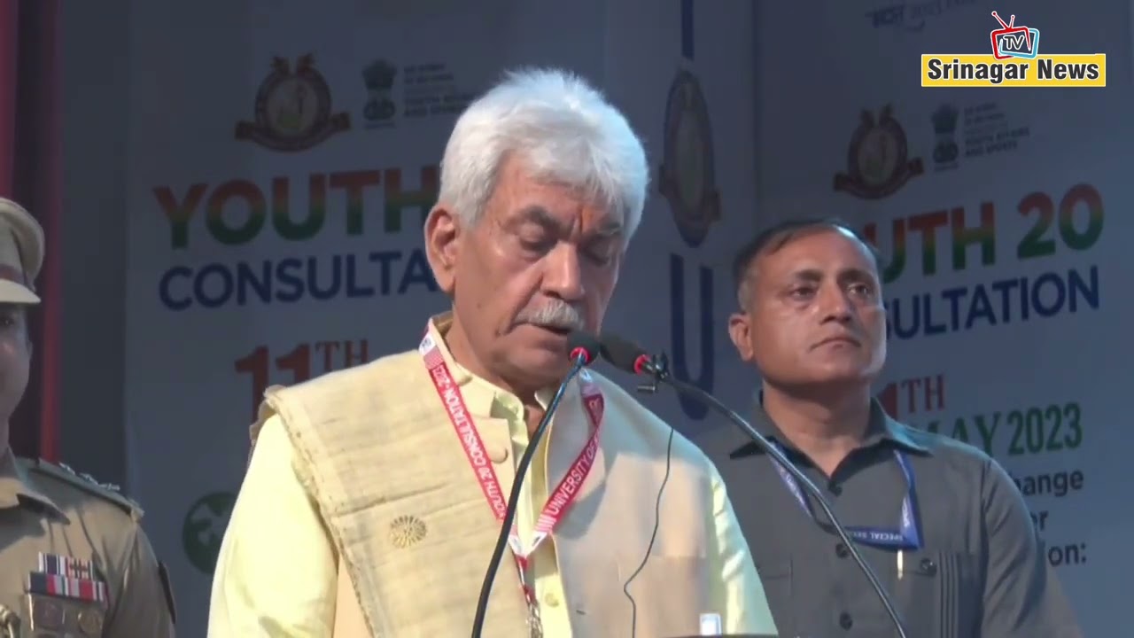 Lt Governor addresses Y20 Consultation at Kashmir University