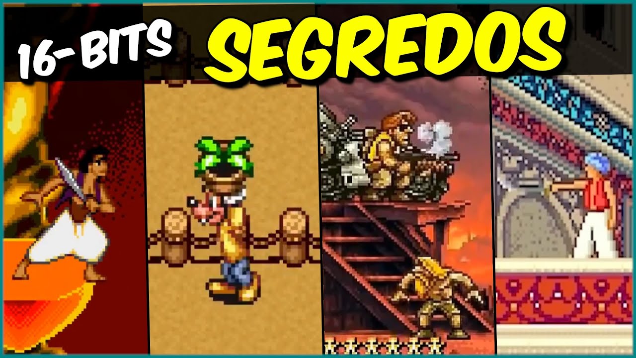 SEGREDOS, EASTER EGGS e CURIOSIDADES s&oacute; em jogos 16 BITS (ou mais ou menos isso)
