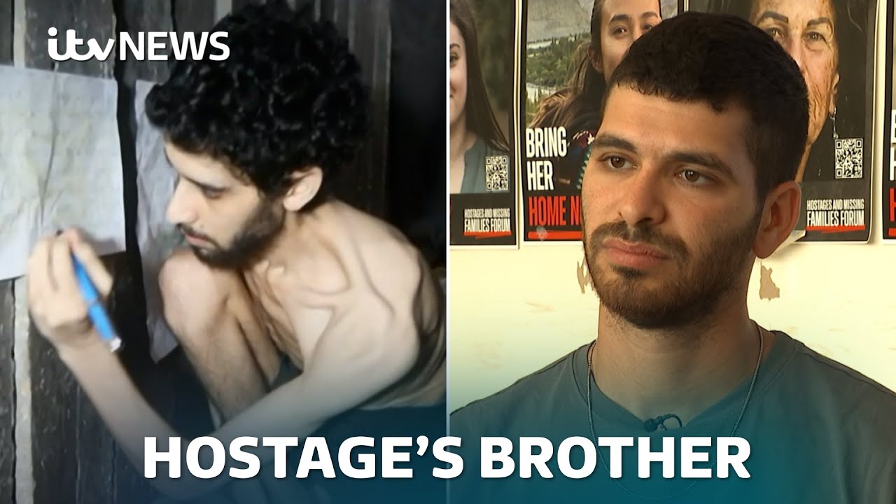 Brother of Israeli hostage filmed in Gaza: 'I hope nobody else will experience this' | ITV News