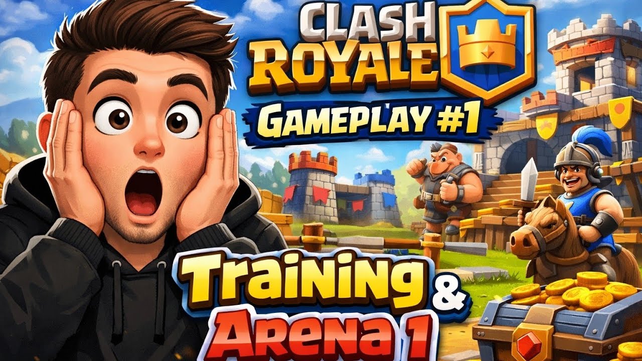 Clash Royale Gameplay #1 – Training & Arena 1