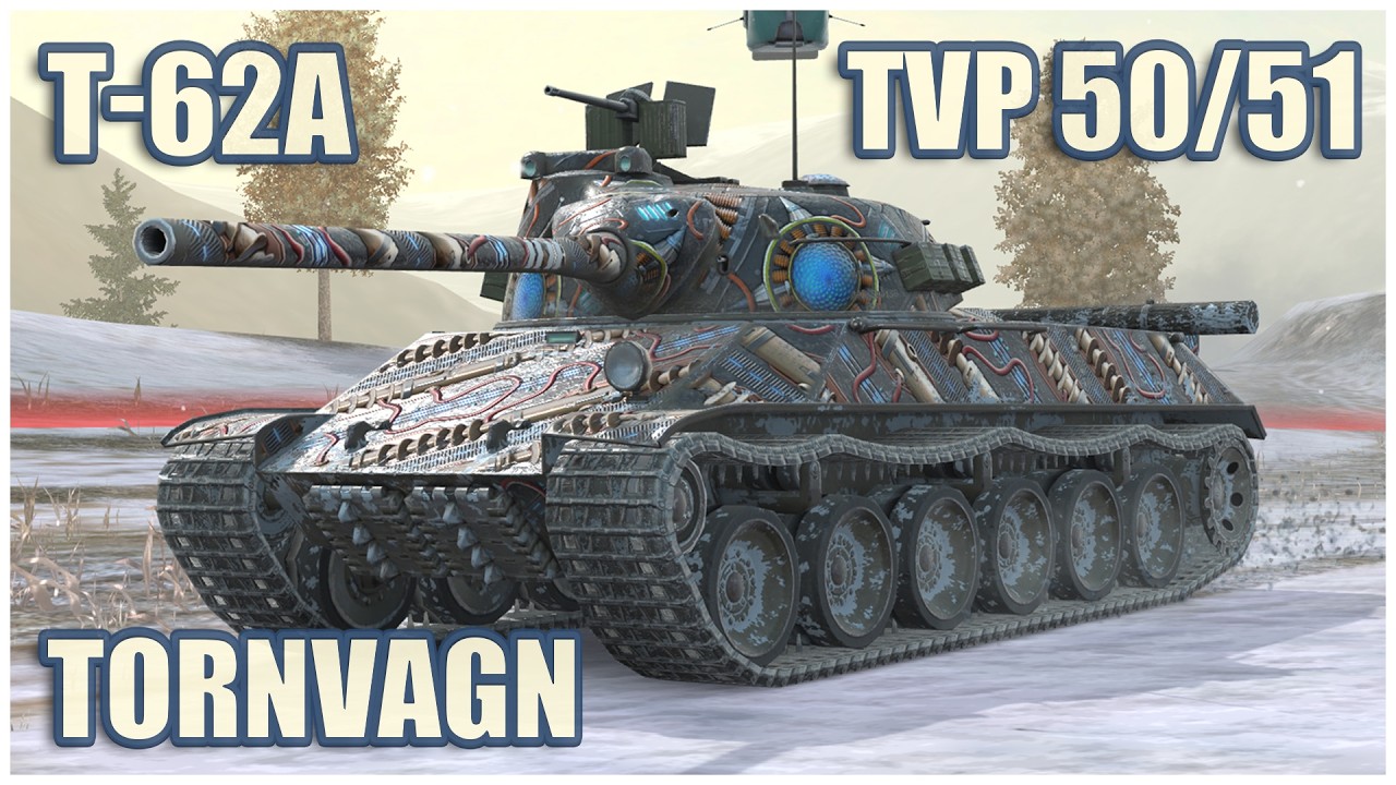 TVP T 50/51, Т-62А & Tornvagn • WoT Blitz Gameplay