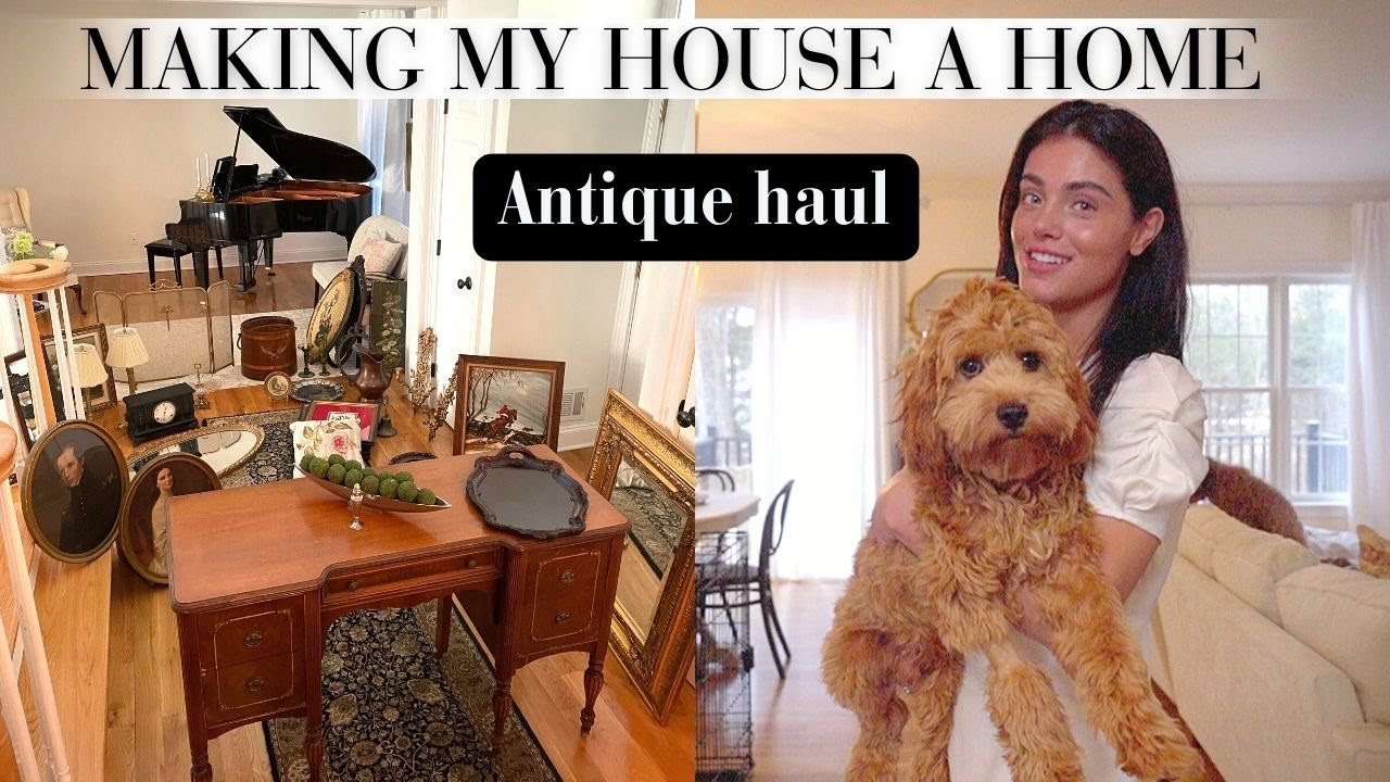 HUGE antique & vintage haul + my styled home tour *I hired a videographer 😋*