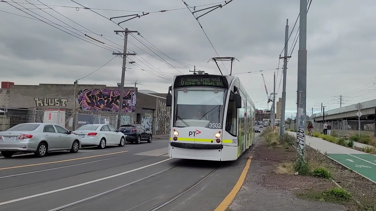 D1 Class tram ride (3502) from Moreland to Glen Iris. Except Richardson St