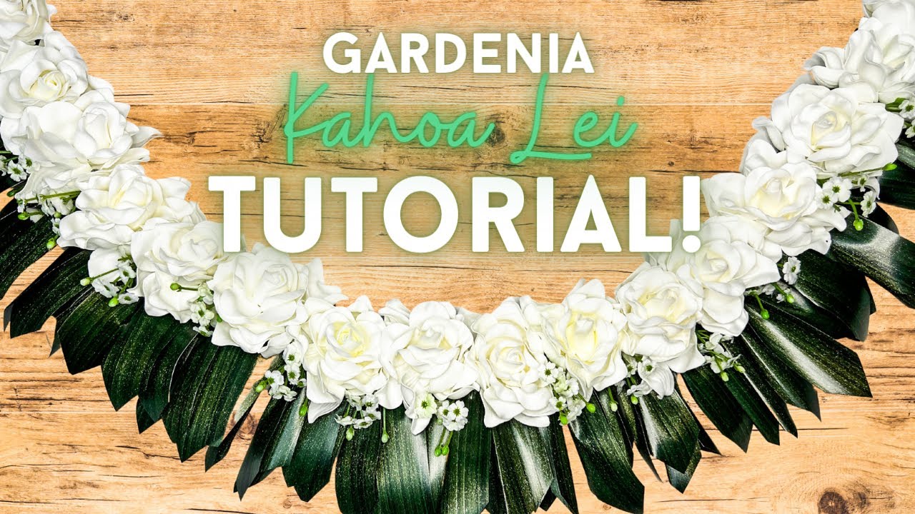 How to Make a Gardenia Tongan Kahoa Lei with Artificial Flowers