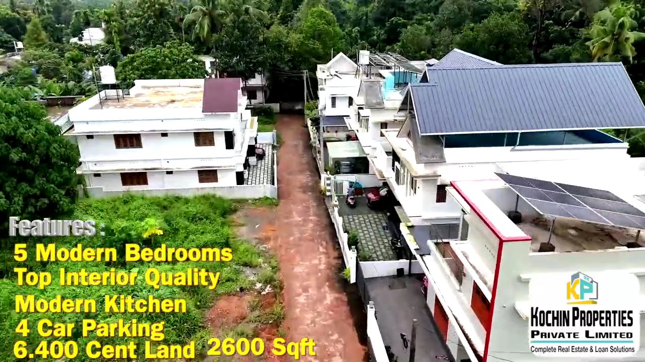 Luxury 5BHK Villa for Sale in Pallikkara | Near Kakkanad Infopark | 2600 Sqft | Semi Furnished