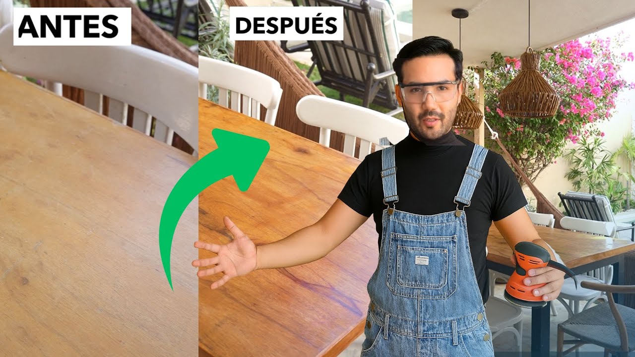 😱¡Le devolví la vida a esta mesa vieja! 😍HAZLO TU MISMO