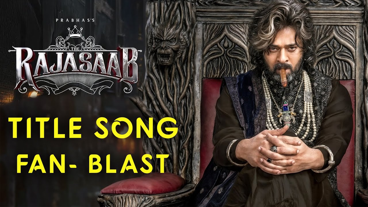 Raja Saab Title Song 🔥 | Prabhas | Maruthi | Thaman | TG Vishwa Prasad | FAN MADE