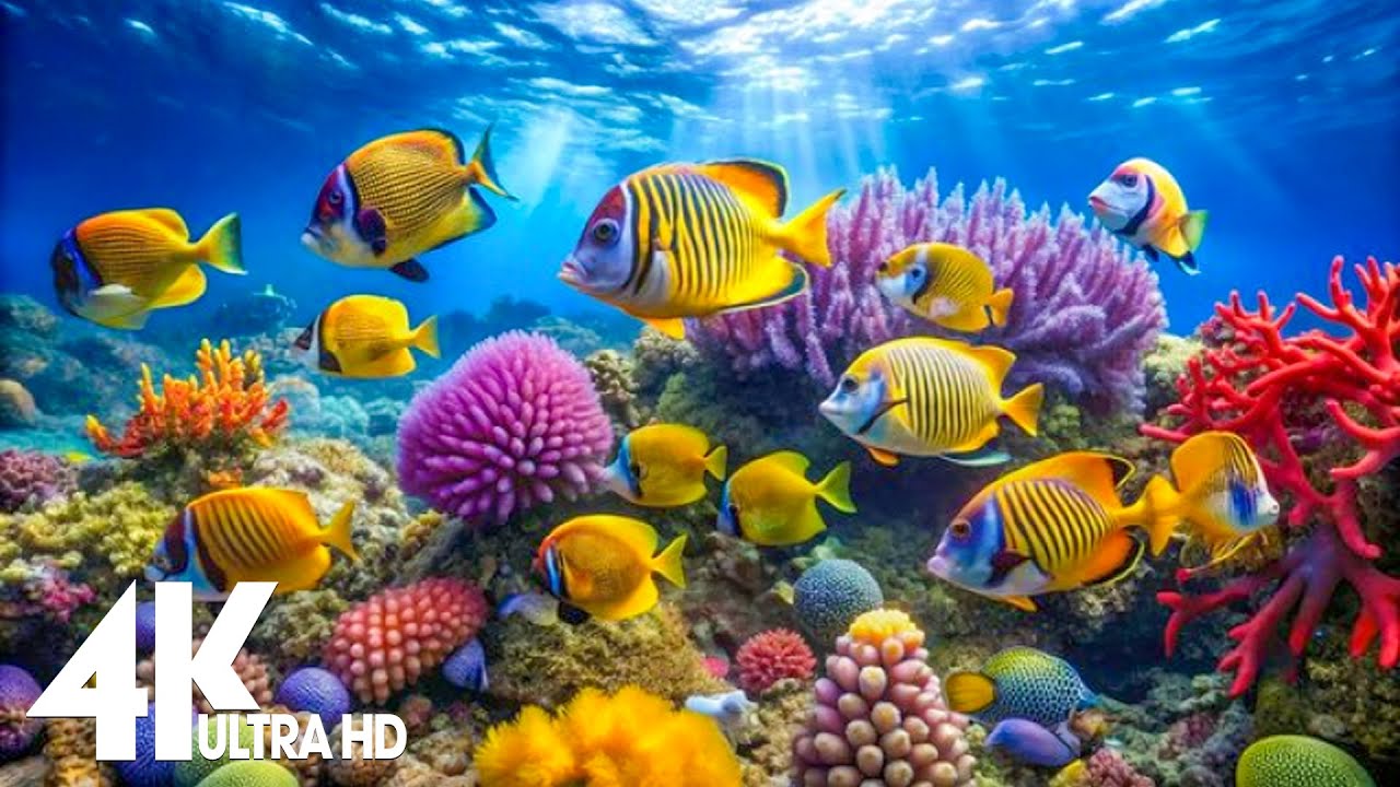 Amazing 4K Ocean Adventure - Dive Deep and Marvel at Sea Animal in The Best 4K ULTRA HD Aquarium