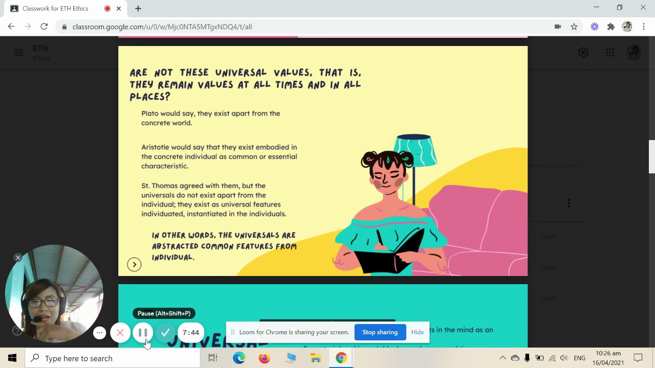 LESSON 9  Universal Values (Ethics)