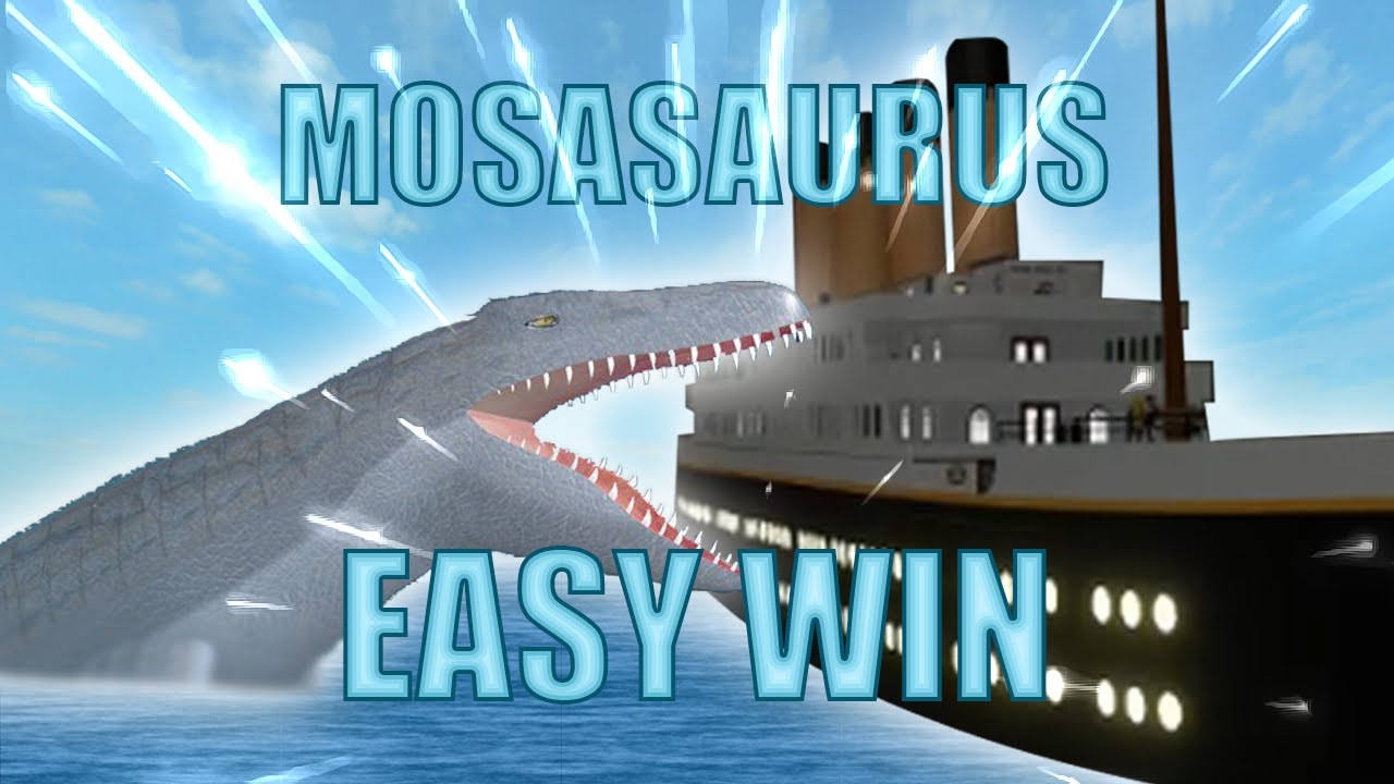Mosasaurus = auto win | Roblox SharkBite
