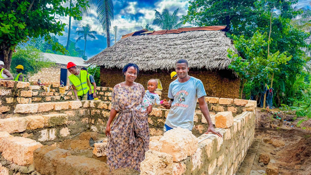 Our Dream Home Is Finally Rising! 🏡❤️ Walling in Africa & Traditional Beef Stew with My Husband