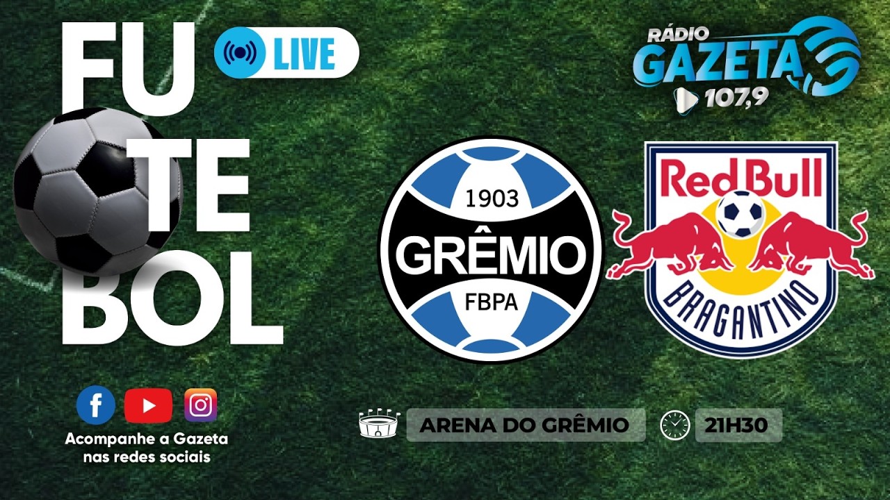 ⚽ AO VIVO | Grêmio x Bragantino | Brasileirâo 2026 | 12/03/2026