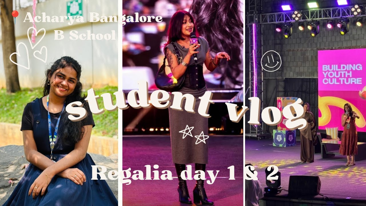 Regalia days in college  | Day 1 & 2 |Acharya Bangalore | student vlog | Malayalam