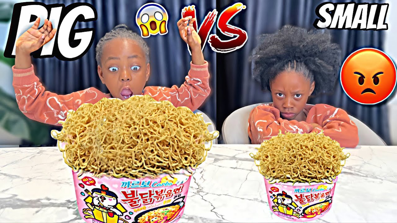Eating GIANT vs TINY Food Challenge!| Sasha&Asher
