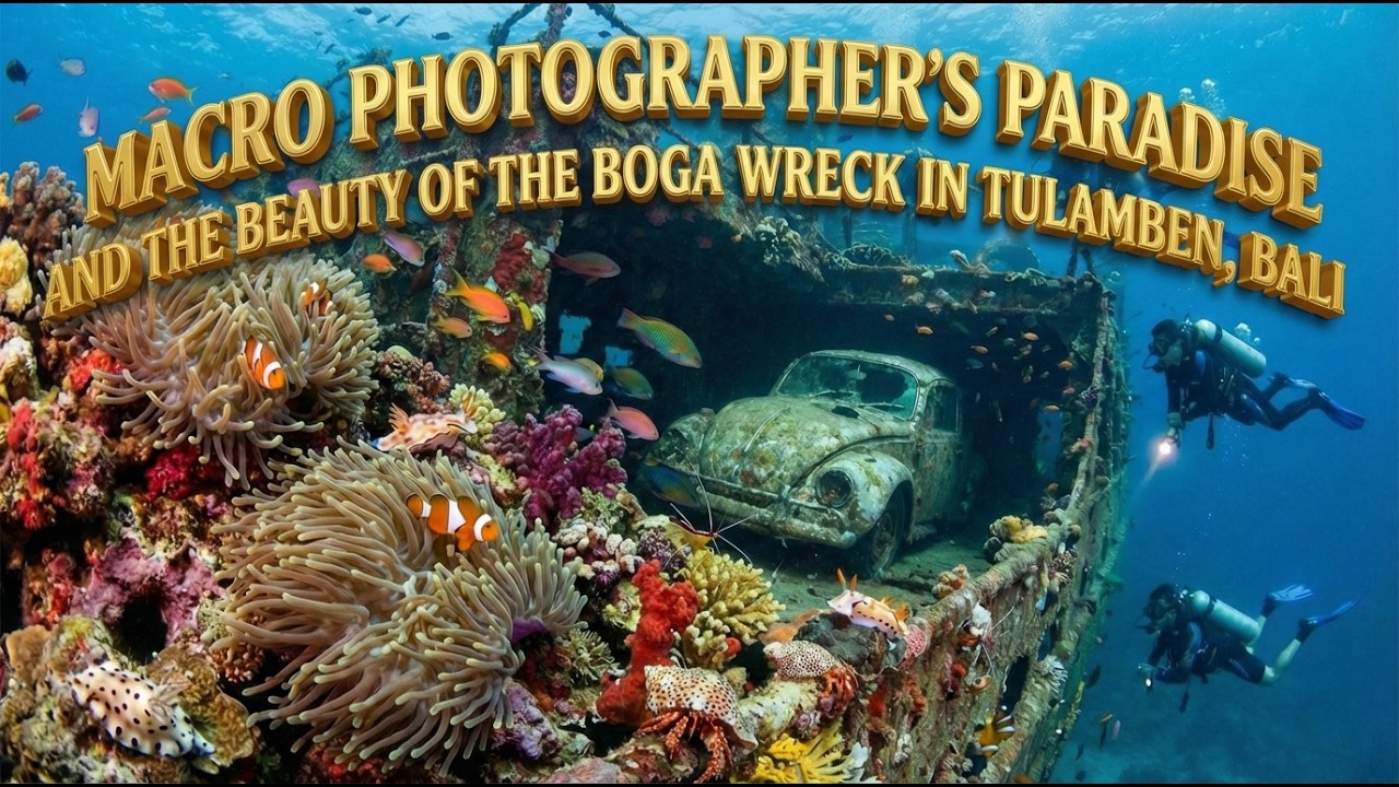 SURGA FOTOGRAFER MAKRO DAN KEINDAHAN BANGKAI KAPAL BOGA (BOGA WRECK) DI TULAMBEN BALI