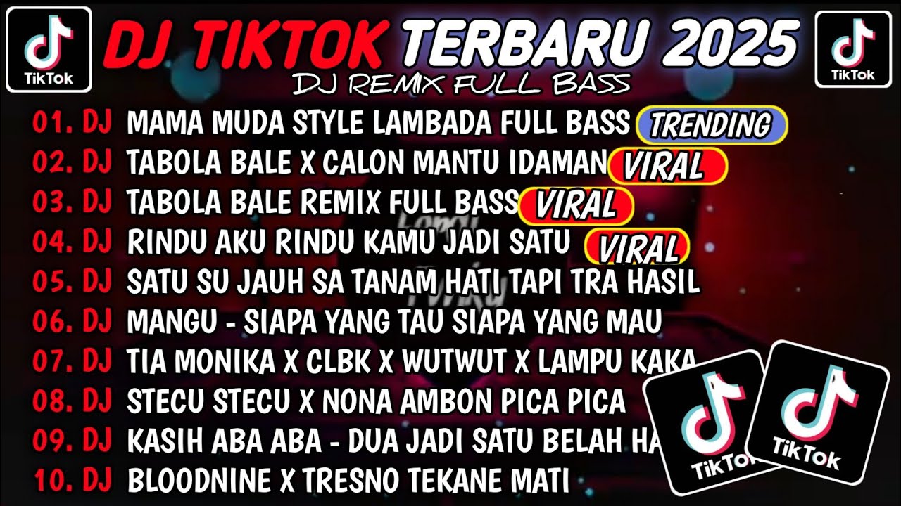 DJ TIKTOK TERBARU 2025 - DJ MAMA MUDA STYLE LAMBADA VIRAL🎵DJ TABOLA BALE VIRAL TIKTOK 2025