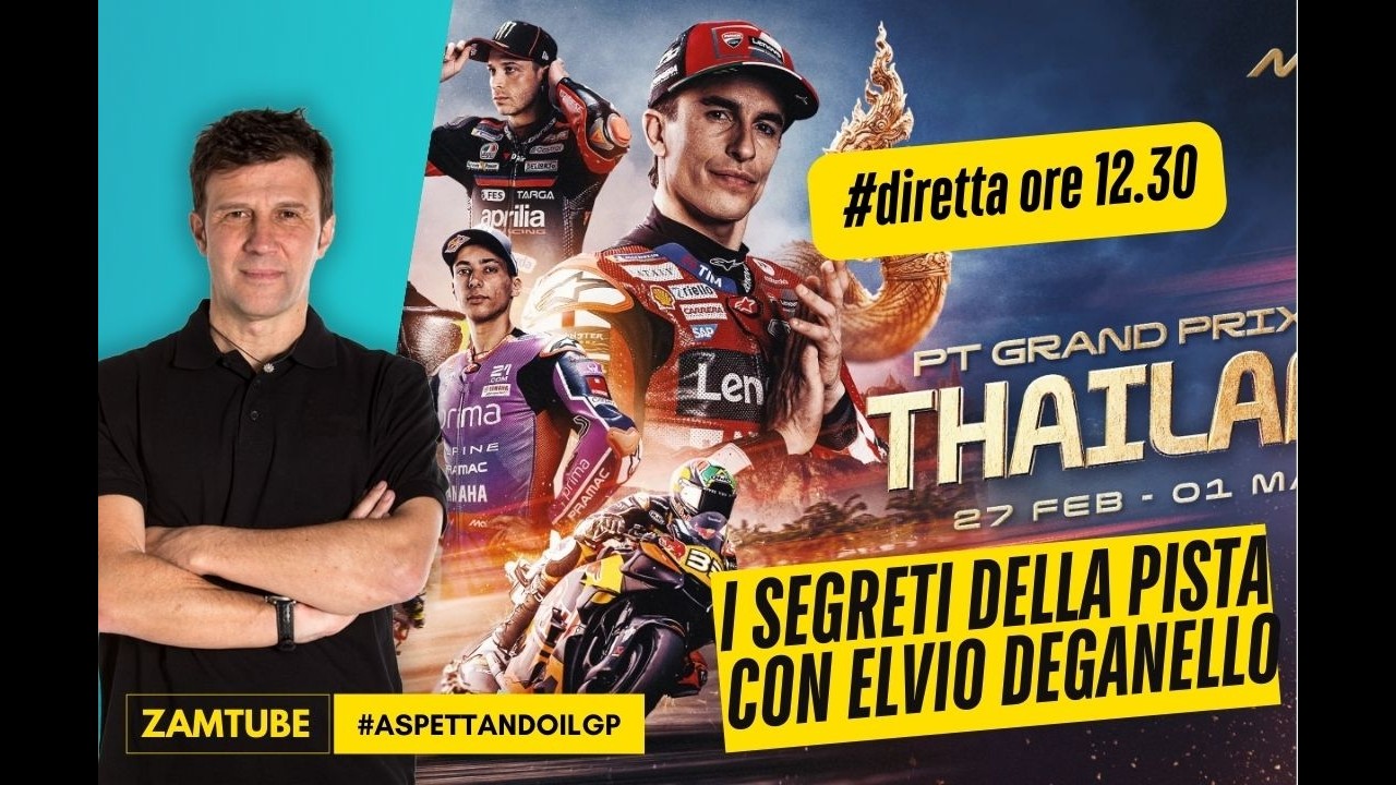 Thailandia: i segreti della pista. Con Elvio Deganello. Diretta ore 12.30
