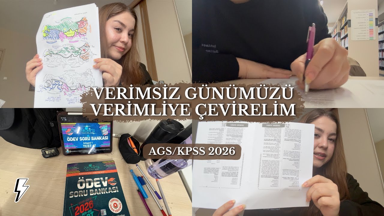Verimsiz bir günü birlikte verimliye çevirelim, coğrafyada harita çizmek,  6 saat ders çalışalım