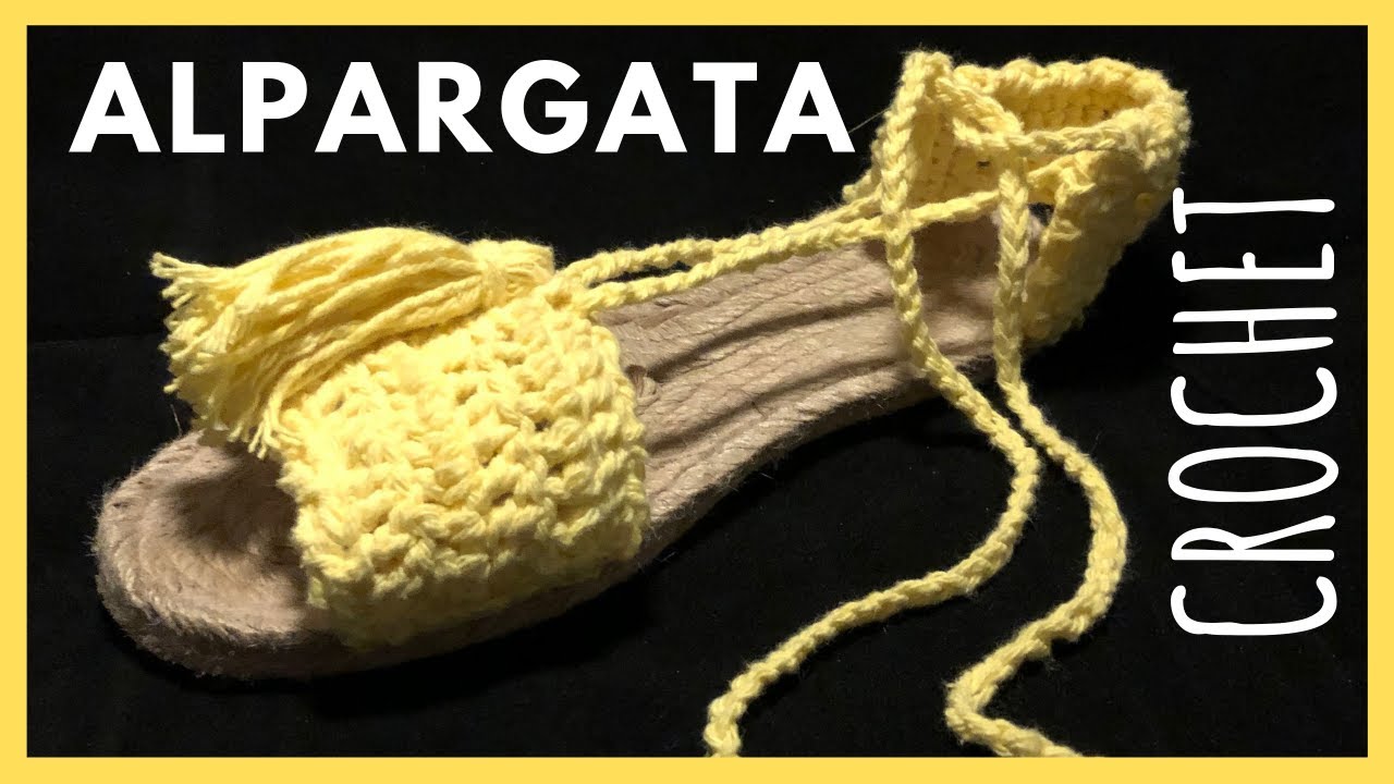 TUTORIAL ALPARGATAS DE CROCHET PASO A PASO. NOMANA