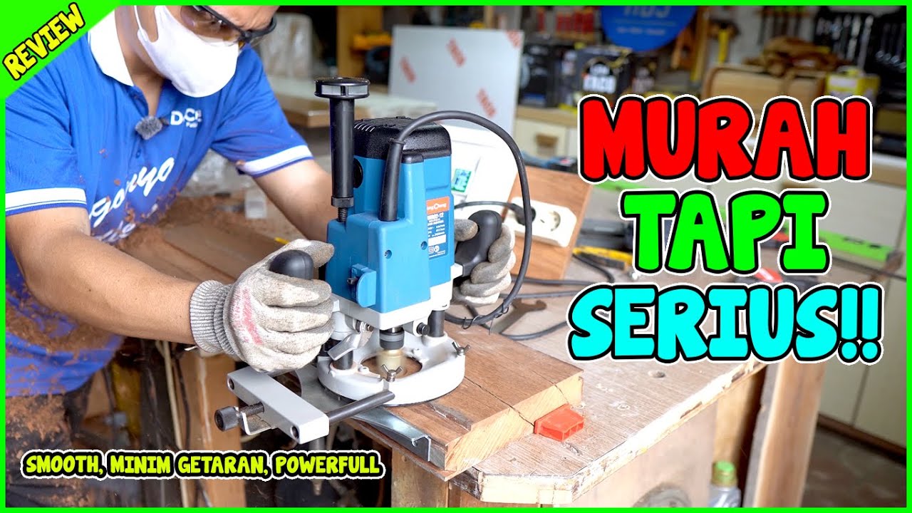 Plunge Router Dongcheng DMR02-12 Ini Ngeri… Buat Tukang & DIY Bisa Ngirit Banyak! 😳